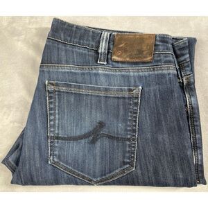 34 Heritage Courage Jeans Men Sz 40x34 Denim Mid Rise Straight Dark Wash Stretch